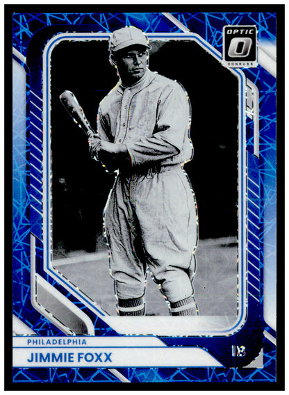 2026 Donruss Jimmie Foxx Card Optic Blue Velocity Philadelphia Athletics