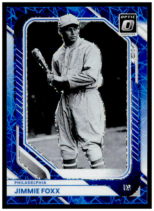 2026 Donruss Jimmie Foxx Card Optic Blue Velocity Philadelphia Athletics