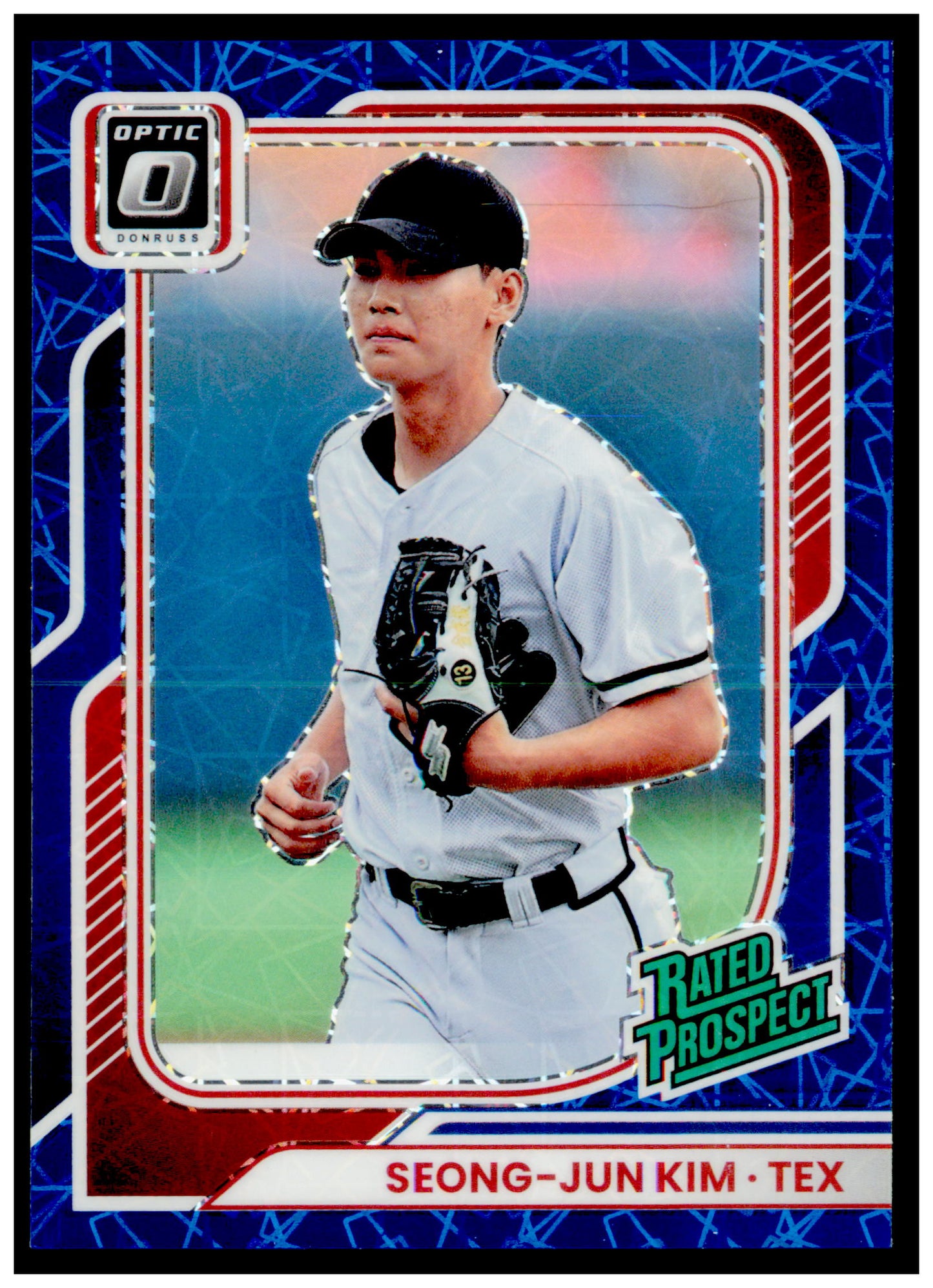 2026 Donruss Seong-Jun Kim Card Optic Blue Velocity Texas Rangers