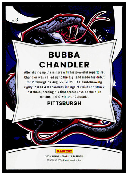 2026 Donruss Bubba Chandler Card Unleashed Pittsburgh Pirates