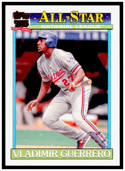 2026 Topps Vladimir Guerrero Card 1991 Topps Baseball 35th Anniversary All-Stars