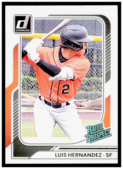 2026 Donruss Luis Hernandez Card San Francisco Giants