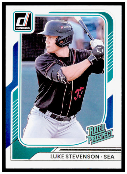 2026 Donruss Luke Stevenson Card Seattle Mariners
