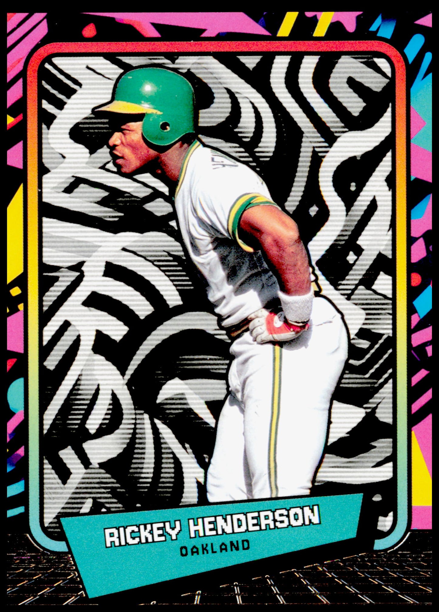 2026 Panini Decades 90s Pop Culture Rickey Henderson Card Oakland Athletics