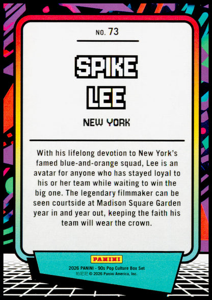 2026 Panini Decades 90s Pop Culture Spike Lee Card New York Knicks