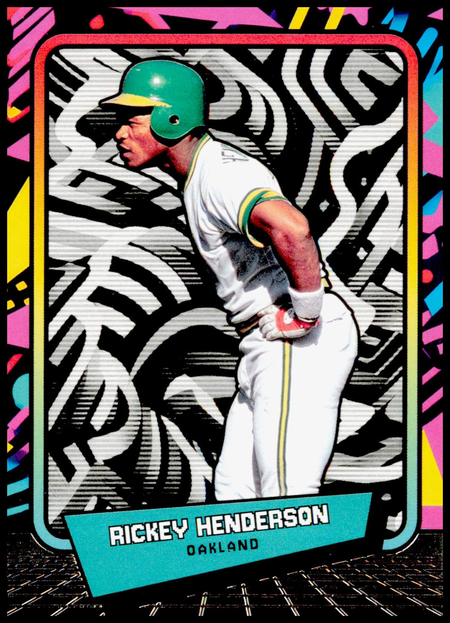 2026 Panini Decades 90s Pop Culture Rickey Henderson Card Oakland Athletics
