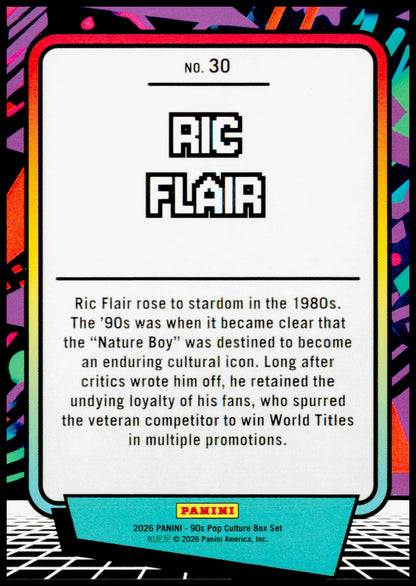 2026 Panini Decades 90s Pop Culture Ric Flair Card