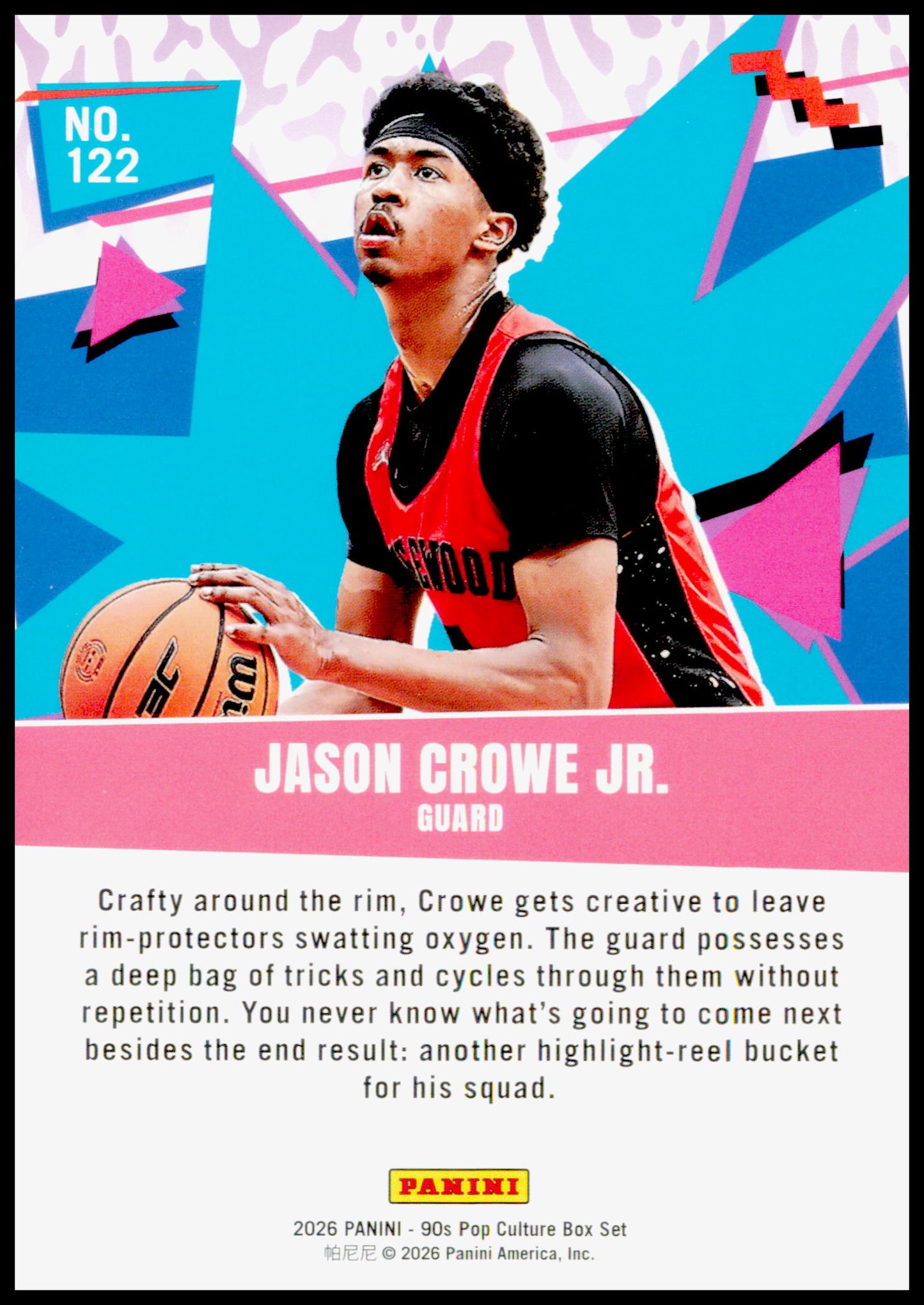 2026 Panini Decades 90s Pop Culture Jason Crowe Jr. Card