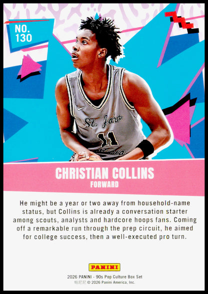 2026 Panini Decades 90s Pop Culture Christian Collins Card