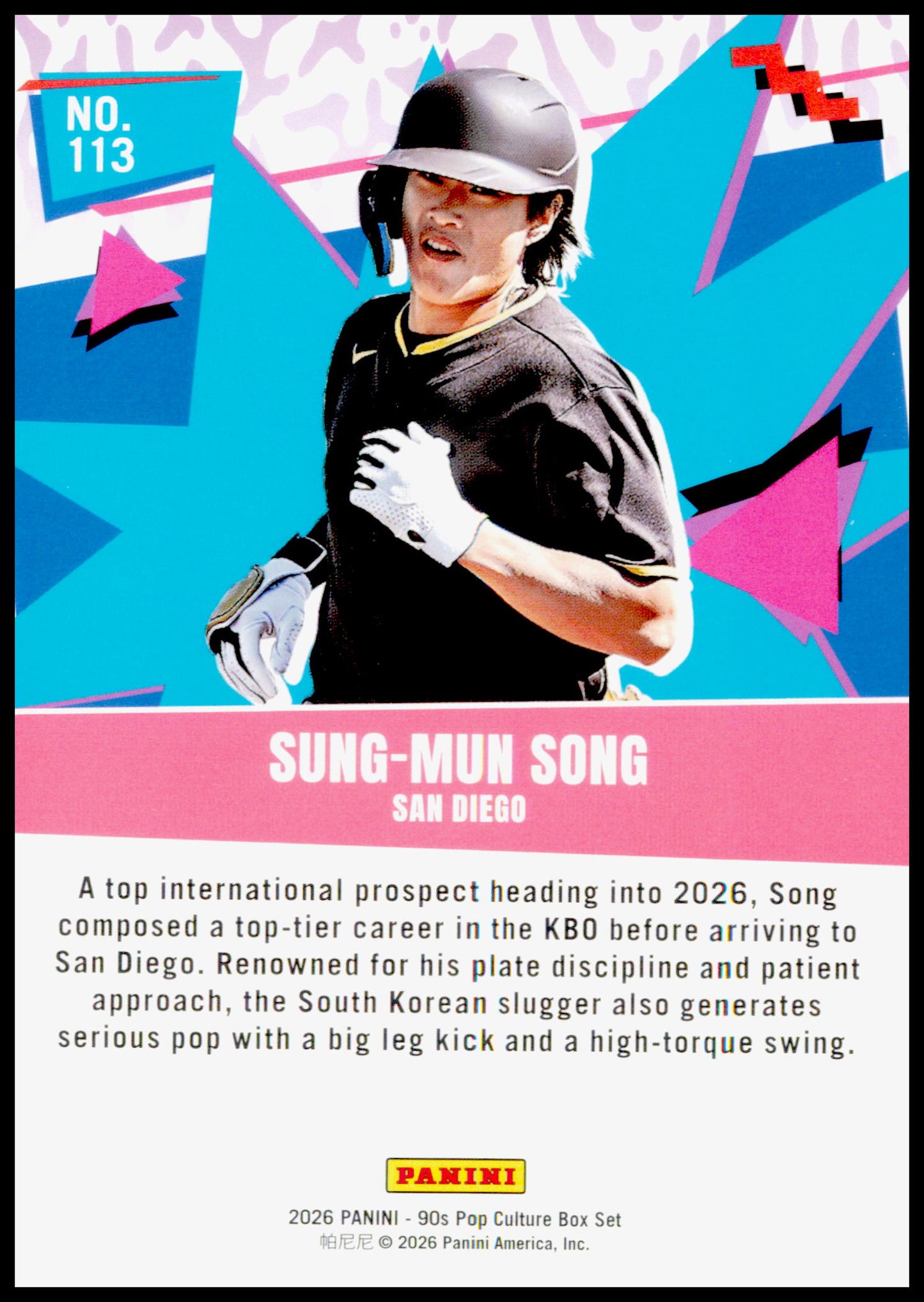 2026 Panini Decades 90s Pop Culture Sung-Mun Song Card San Diego Padres