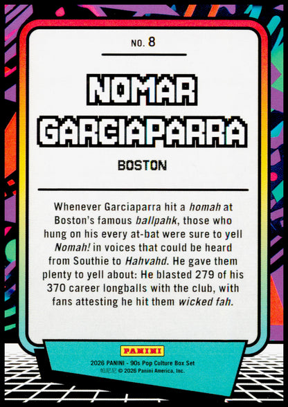 2026 Panini Decades 90s Pop Culture Nomar Garciaparra Card Boston Red Sox