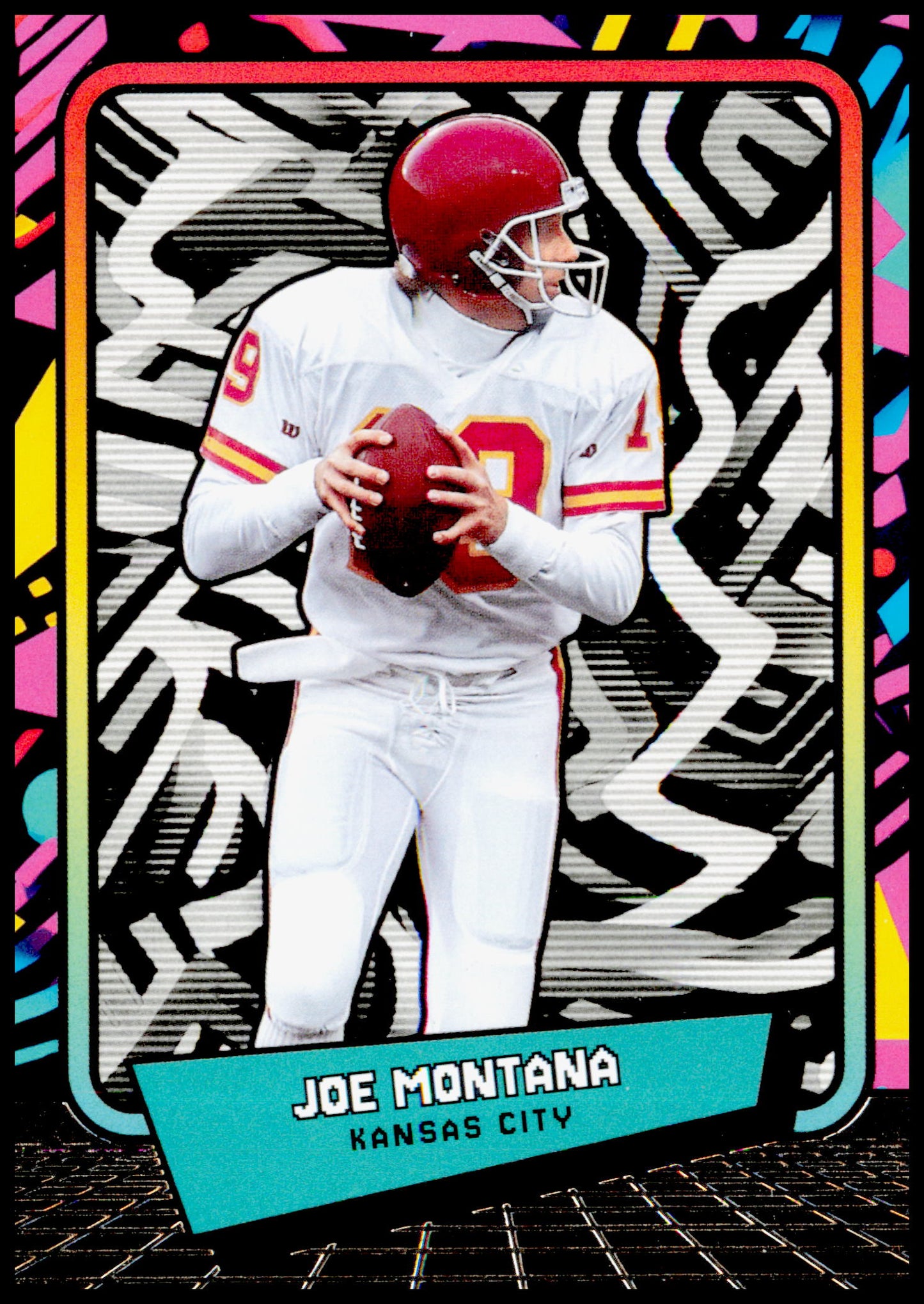 2026 Panini Decades 90s Pop Culture Joe Montana Card Kansas City Chiefs