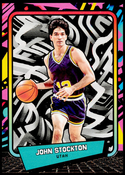 2026 Panini Decades 90s Pop Culture John Stockton Card Utah Jazz