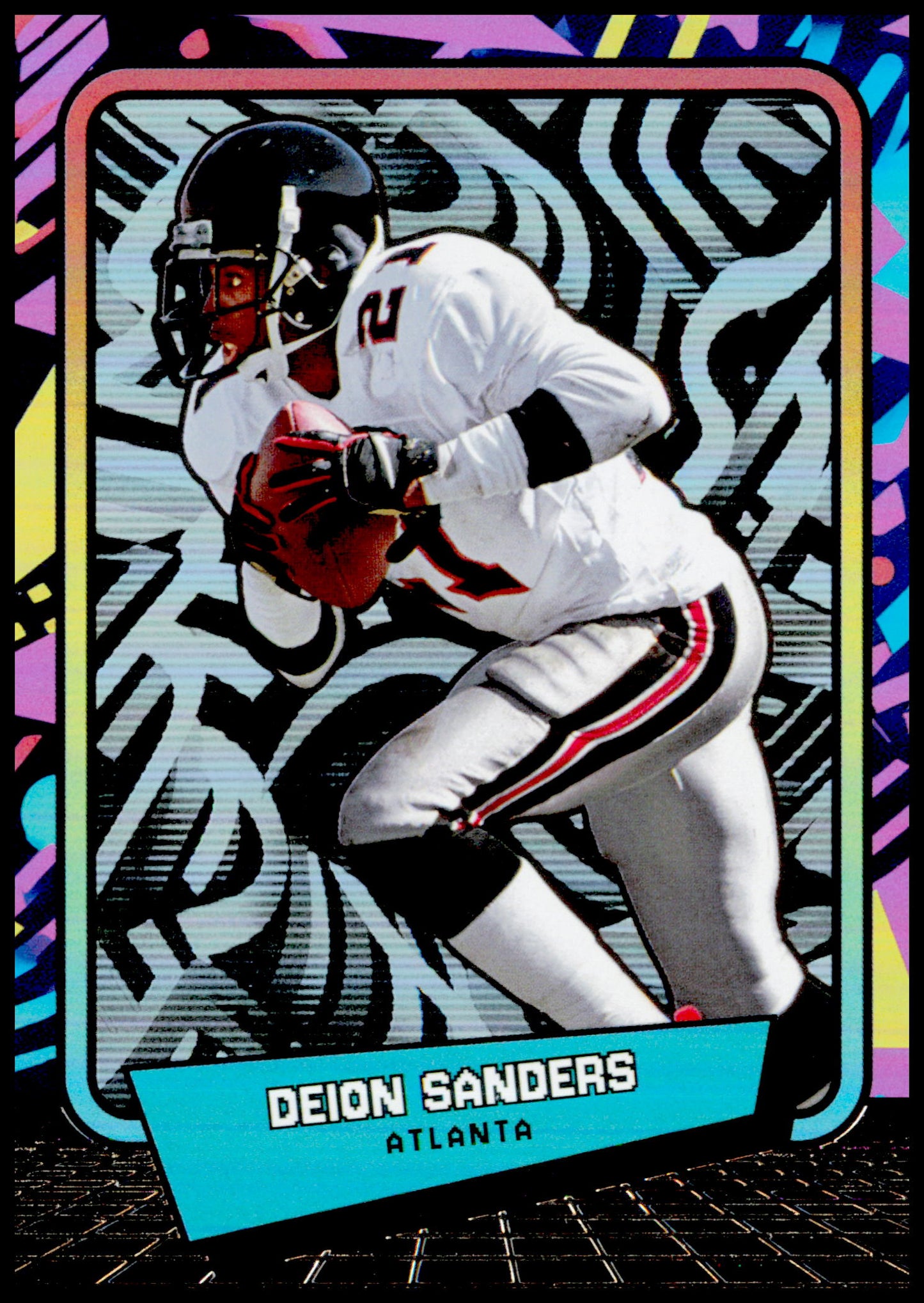 2026 Panini Decades 90s Pop Culture Deion Sanders Card Atlanta Falcons