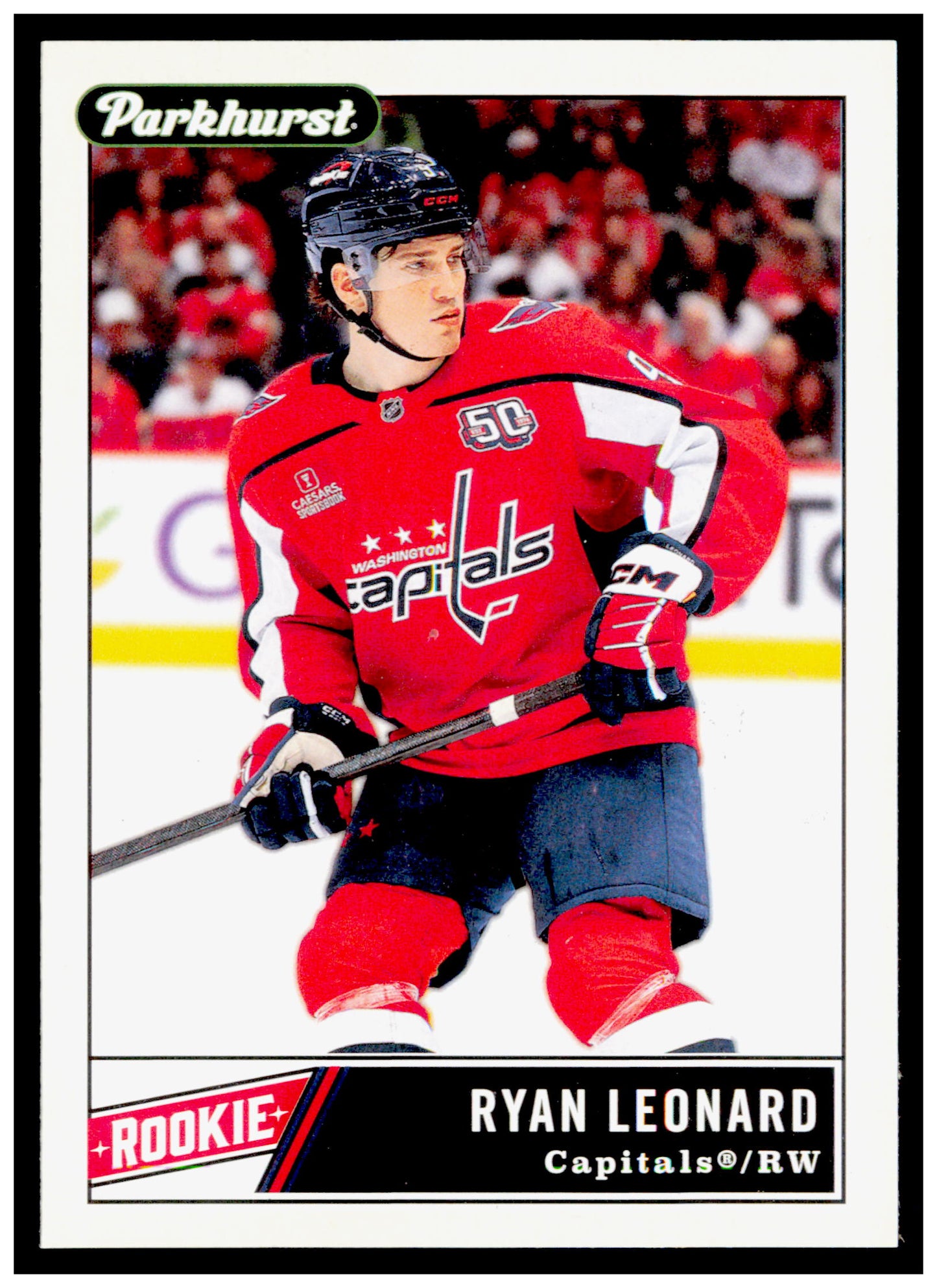 2025-26 Parkhurst Ryan Leonard Card Rookie Washington Capitals