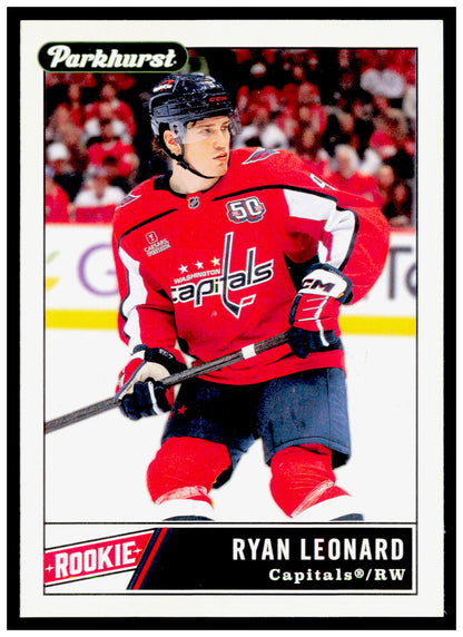 2025-26 Parkhurst Ryan Leonard Card Rookie Washington Capitals