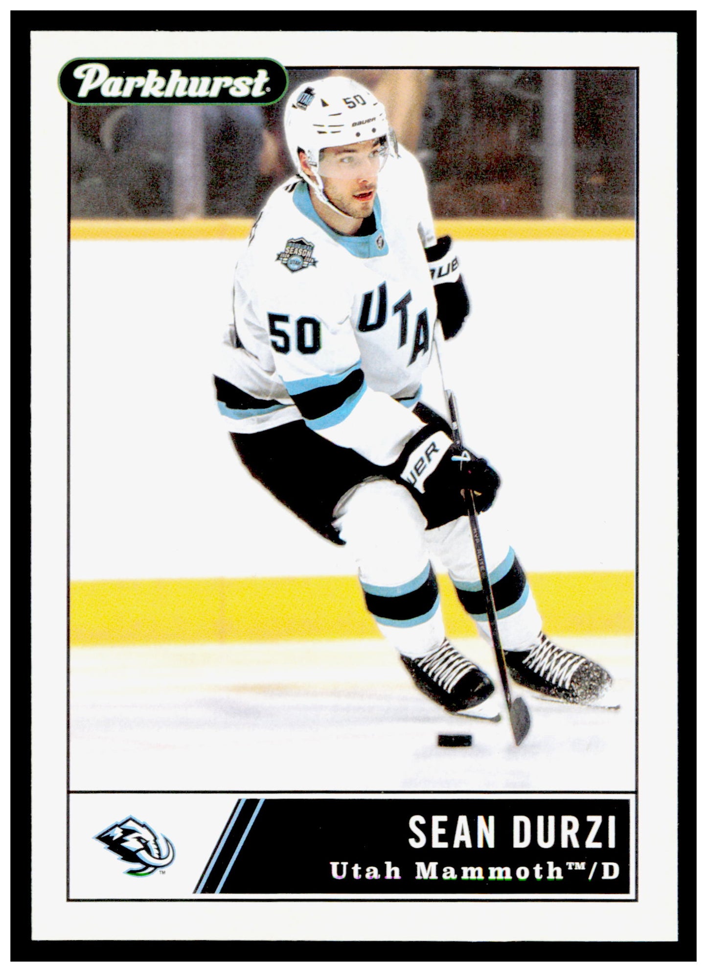 2025-26 Parkhurst Sean Durzi Card Utah Mammoth