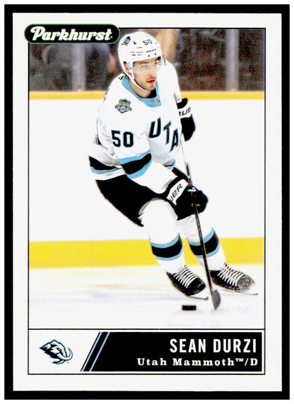 2025-26 Parkhurst Sean Durzi Card Utah Mammoth