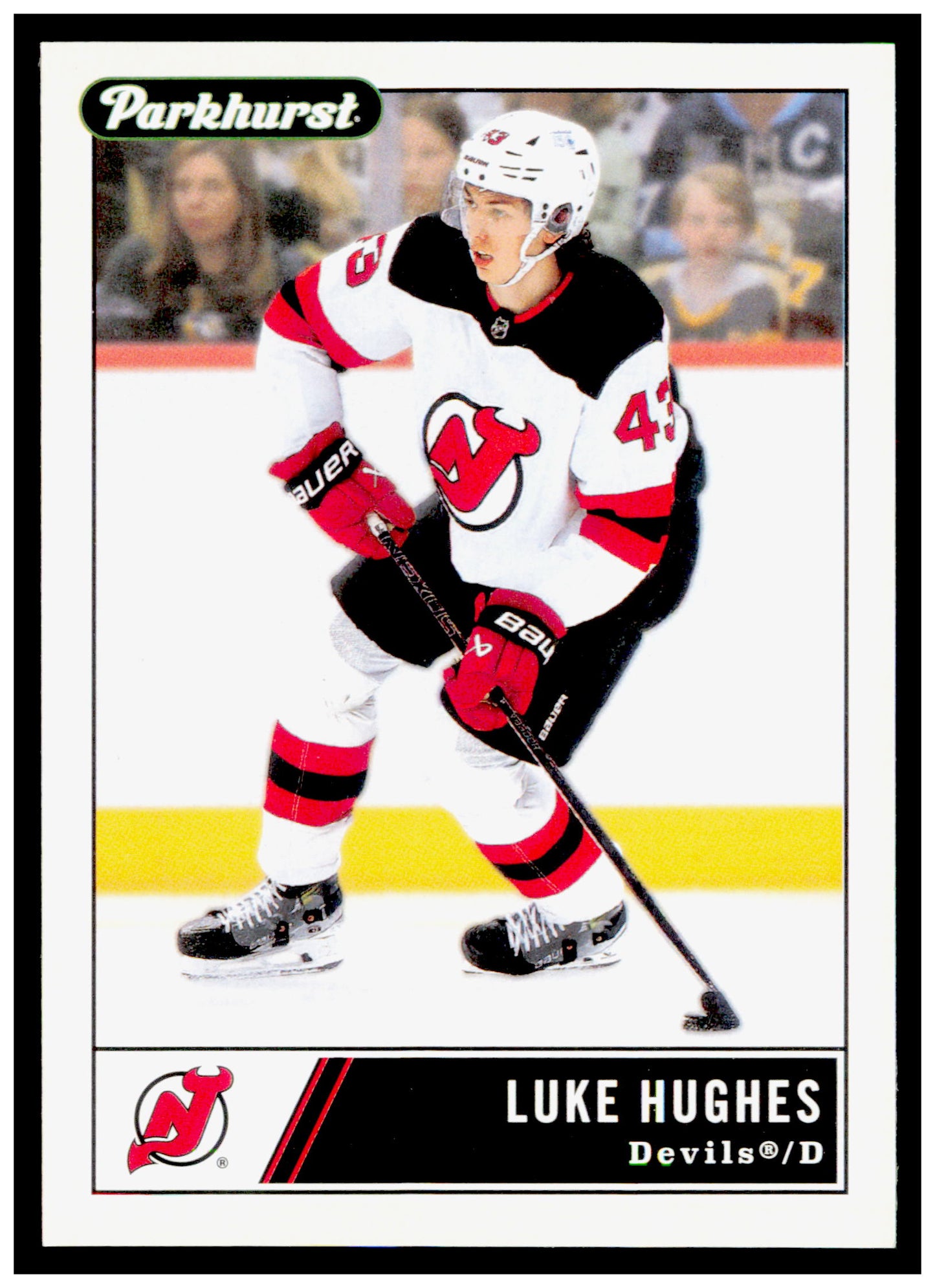 2025-26 Parkhurst Luke Hughes Card New Jersey Devils
