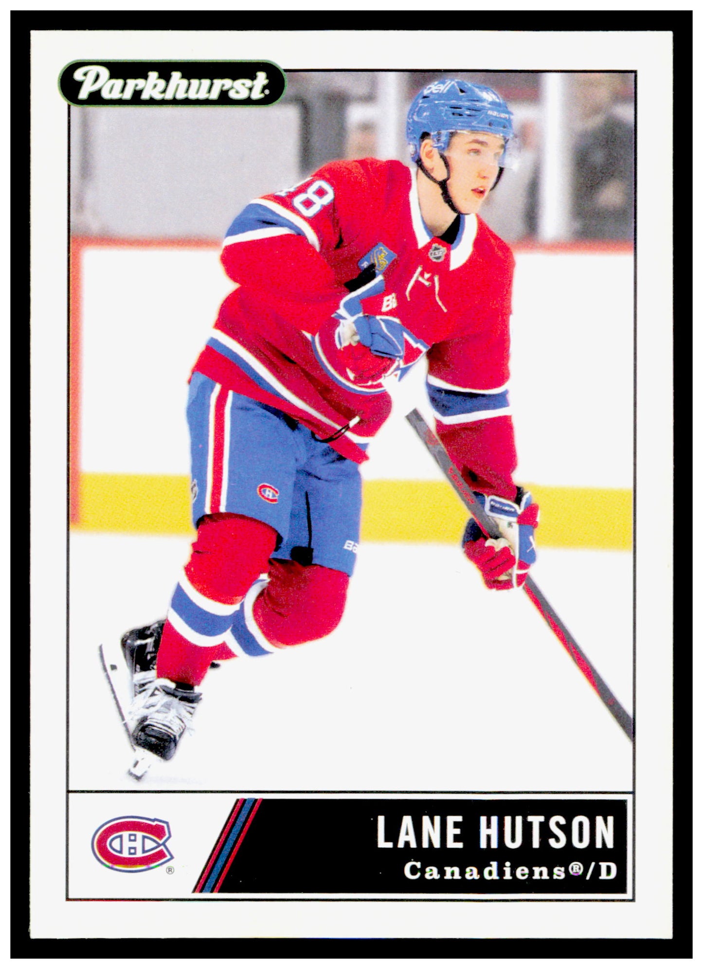 2025-26 Parkhurst Lane Hutson Card Montreal Canadiens