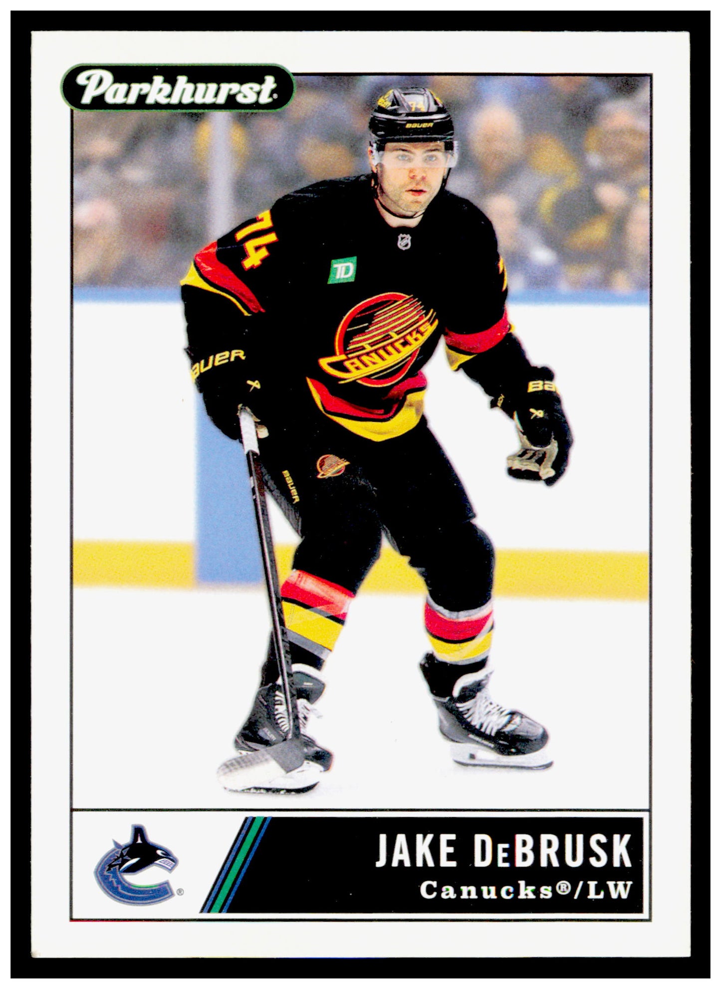 2025-26 Parkhurst Jake DeBrusk Card Vancouver Canucks