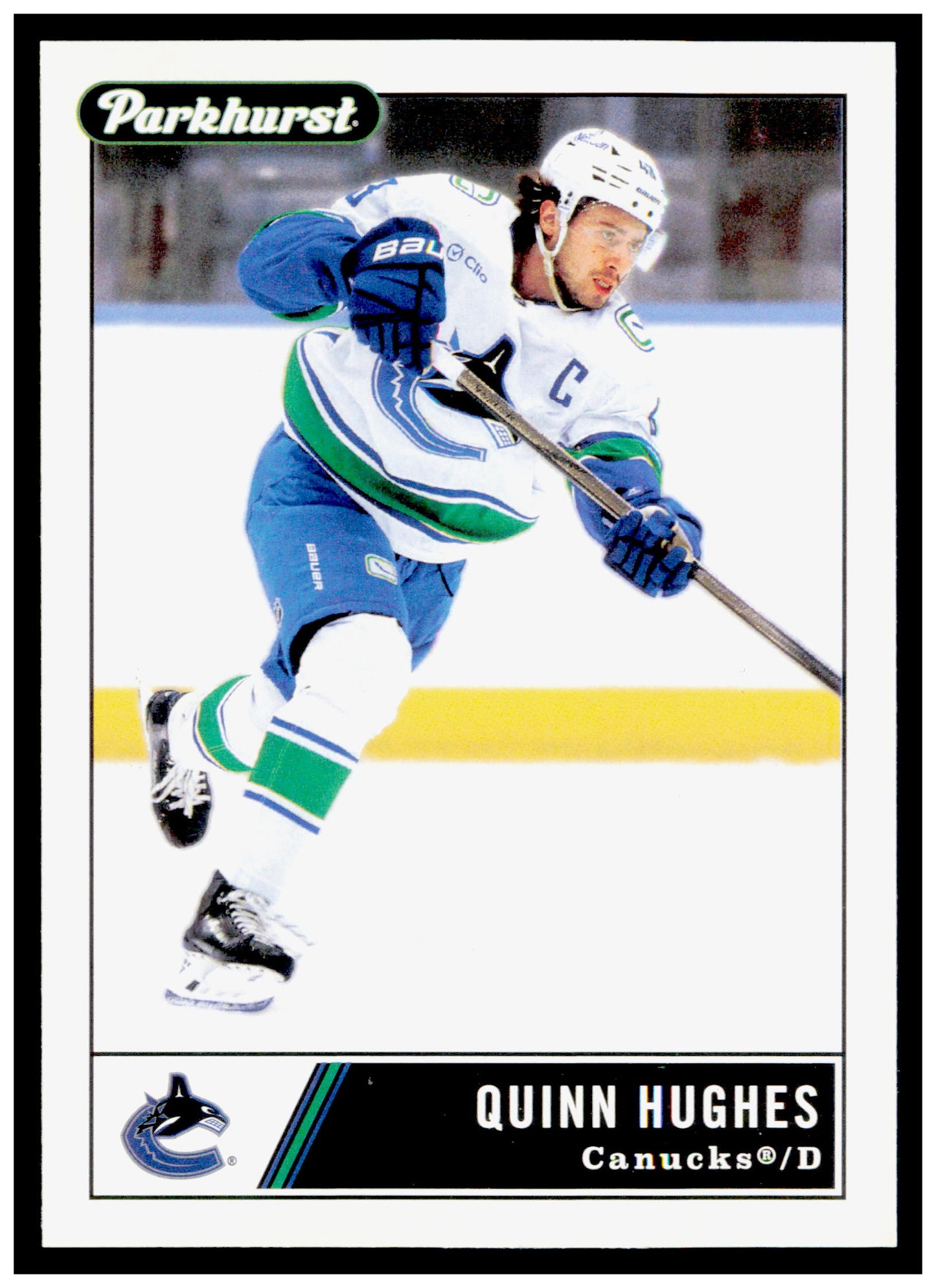 2025-26 Parkhurst Quinn Hughes Card Vancouver Canucks