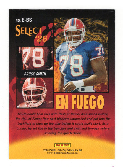 2026 Panini 90s Pop Culture Select '26 En Fuego Bruce Smith Buffalo Bills