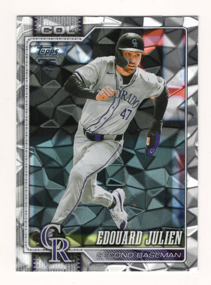 2026 Topps Edouard Julien Card Diamante Foil Colorado Rockies