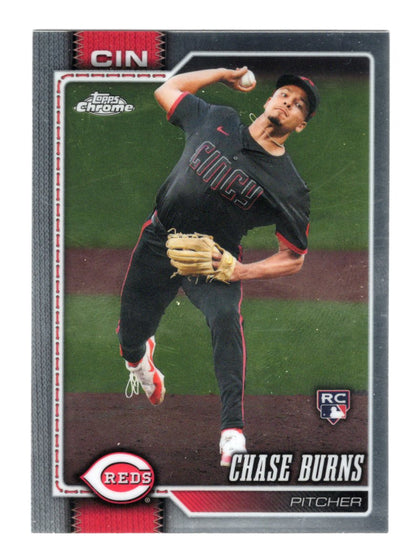 2026 Topps Chrome Chase Burns Card Rookie Cincinnati Reds