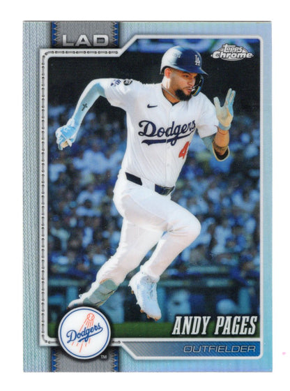 2026 Topps Chrome Andy Pages Card Refractors Los Angeles Dodgers