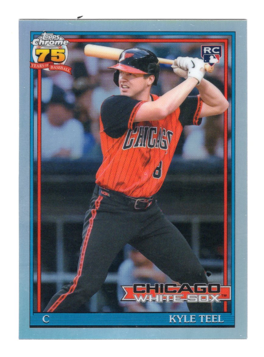 2026 Topps Chrome Kyle Teel Card 1991 Topps Baseball 35th Anniversary Chicago