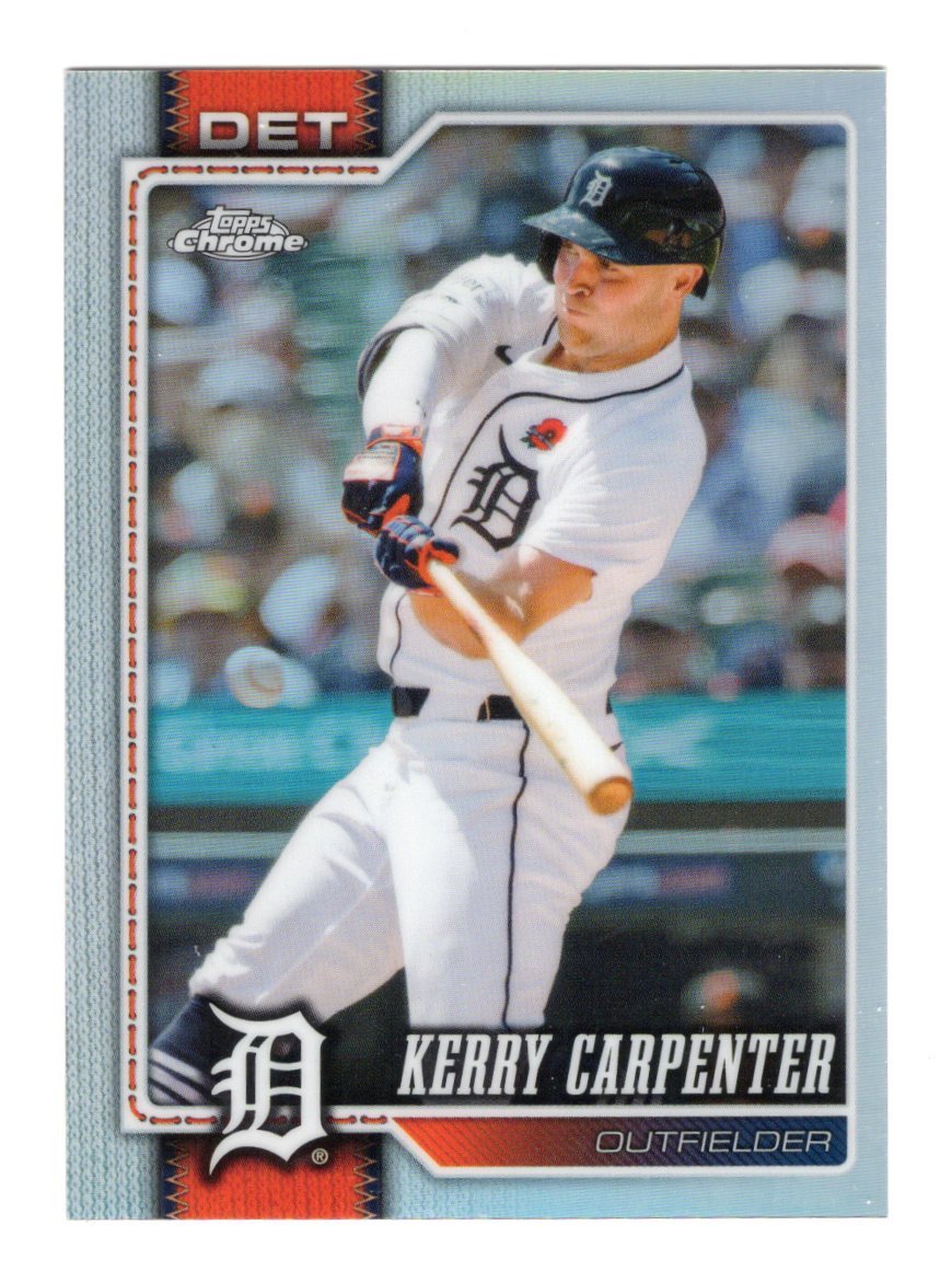 2026 Topps Chrome Kerry Carpenter Card Refractors Detroit Tigers