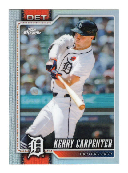 2026 Topps Chrome Kerry Carpenter Card Refractors Detroit Tigers