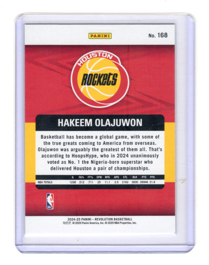 2024-25 Panini Revolution Hakeem Olajuwon Card Houston Rockets