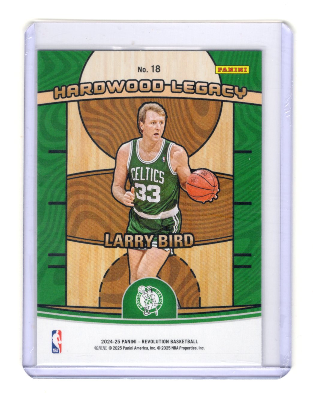 2024-25 Panini Revolution Larry Bird Card Hardwood Legacy Boston Celtics
