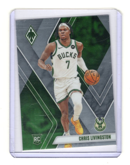 2023-24 Panini Phoenix Chris Livingston Card Rookie Milwaukee Bucks