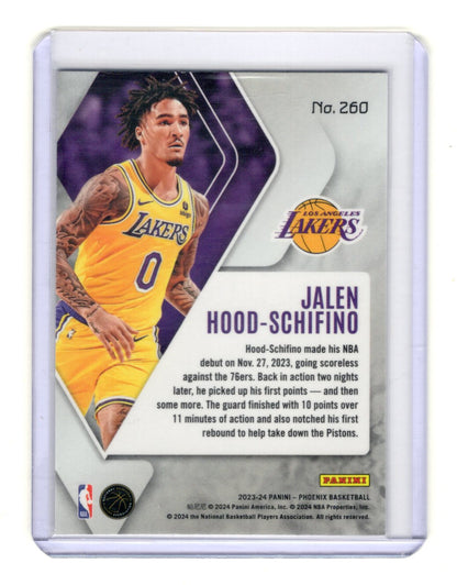 2023-24 Panini Phoenix Jalen Hood-Schifino Card Rookie Los Angeles Lakers