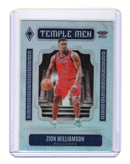 2023-24 Panini Phoenix Zion Williamson Card Temple Men Silver  Pelicans