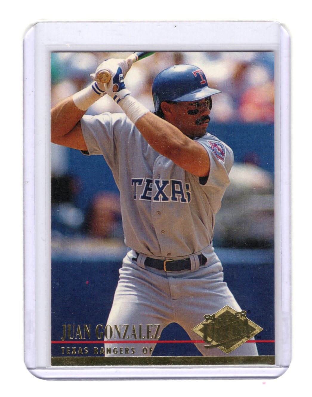 1994 Ultra Juan Gonzalez Card Texas Rangers