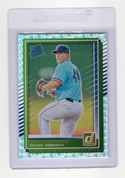 2025 Donruss Zebby Matthews Card Liberty Rookie Minnesota Twins