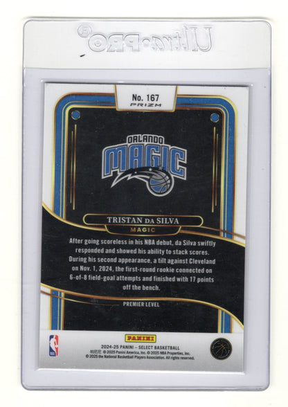 2024-25 Panini Select Tristan da Silva RC Orange Flash Prizm Premier #167 Magic