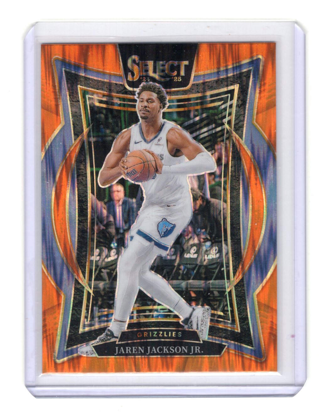 2024-25 Panini Select Jaren Jackson Jr. Card Orange Flash Prizm Grizzlies