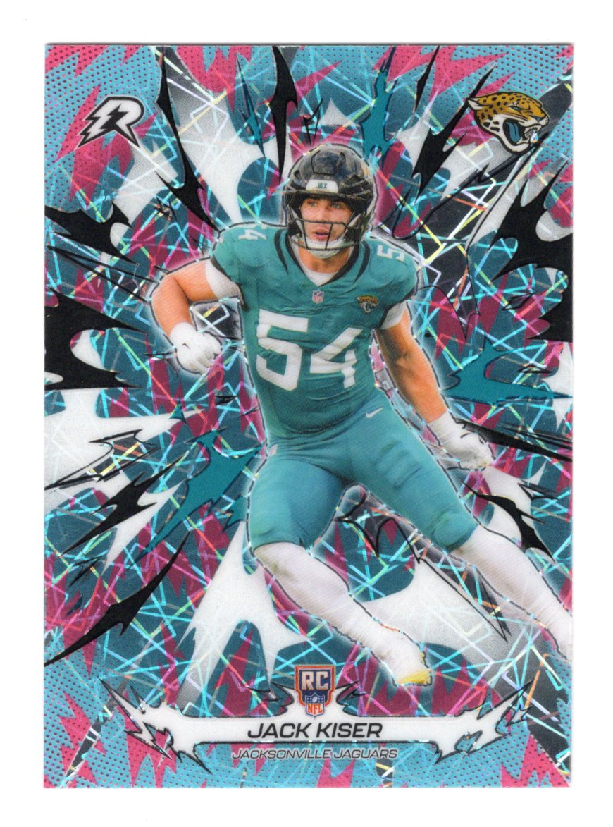 2025 Topps Resurgence Jack Kiser Card Sky Blue & Pink Shock Refractor  Jaguars