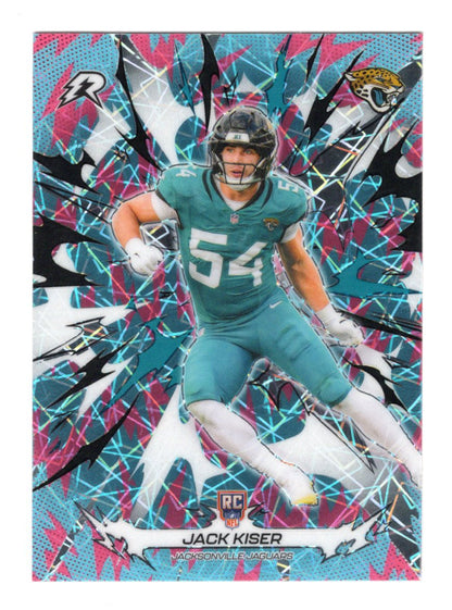 2025 Topps Resurgence Jack Kiser Card Sky Blue & Pink Shock Refractor  Jaguars