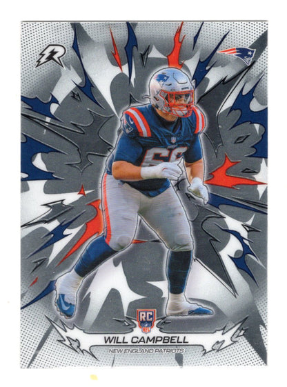 2025 Topps Resurgence Will Campbell Card Rookie New England Patriots