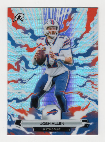 2025 Topps Resurgence Josh Allen Card Prism Refractor Buffalo Bills