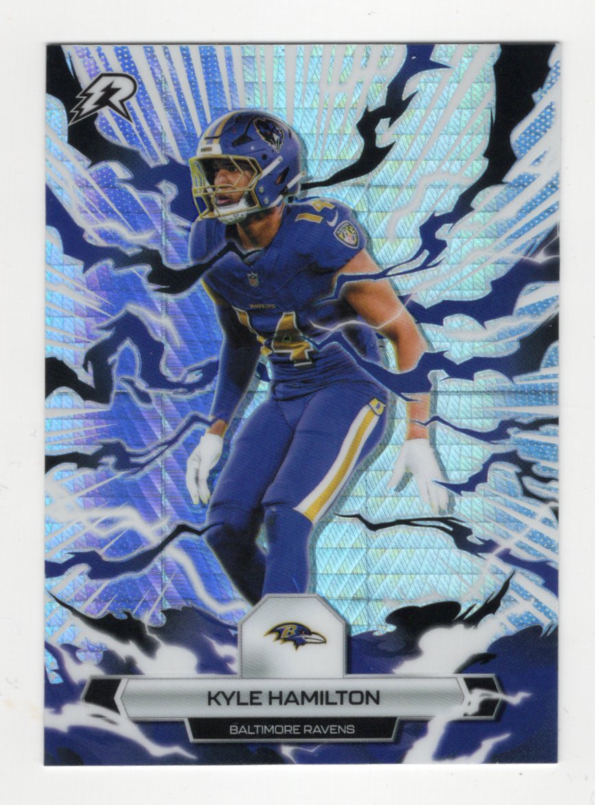 2025 Topps Resurgence Kyle Hamilton Card Prism Refractor Baltimore Ravens