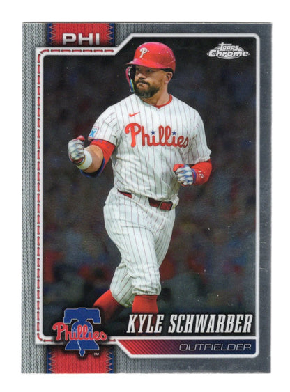 2026 Topps Chrome Kyle Schwarber Card Philadelphia Phillies