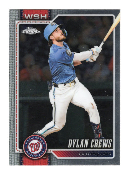 2026 Topps Chrome Dylan Crews Card Washington Nationals