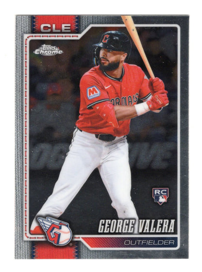 2026 Topps Chrome George Valera Card Rookie Cleveland Guardians